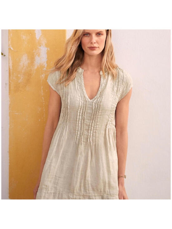 Free People Dresses & Skirts - Free People x CP Shades Regina Linen Tunic Dress Mint Green Coastal Boho